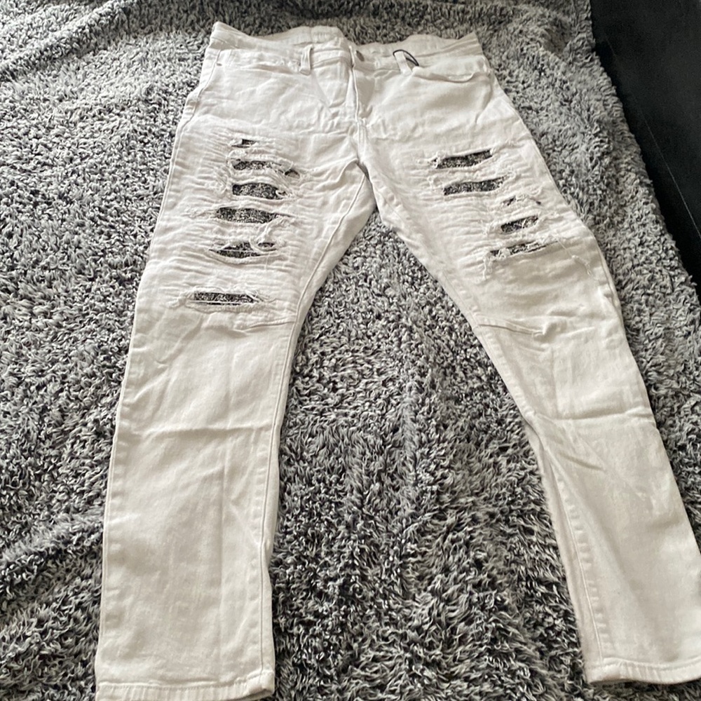 Rue 21 White And Black Jeans